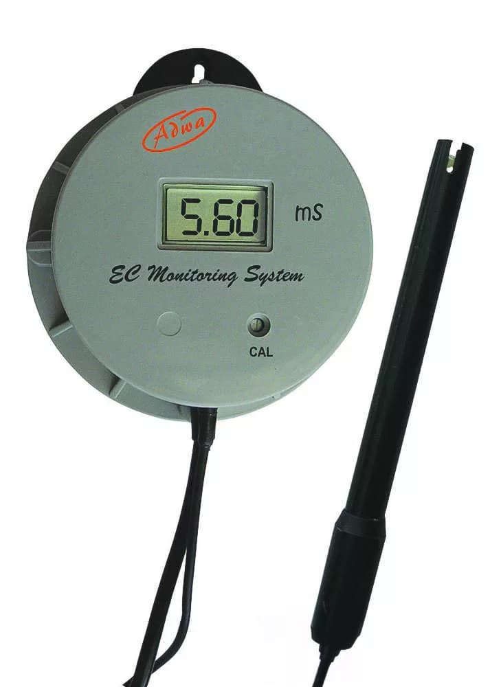 ECO406 EC monitor se sondou a kalibračním roztokem