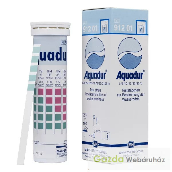 AQUADUR testovací proužky na tvrdost vody