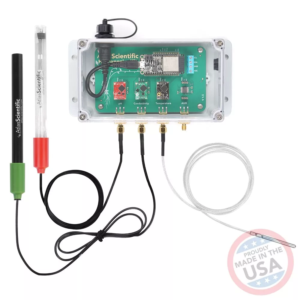 Wi-Fi monitor pH, EC a teploty pro hydroponii