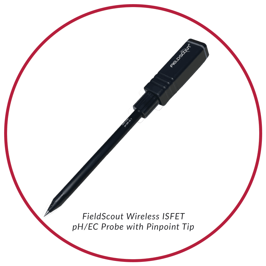 FieldScout 2128WE bezdrátová ISFET pH/EC sonda s ostrým hrotem