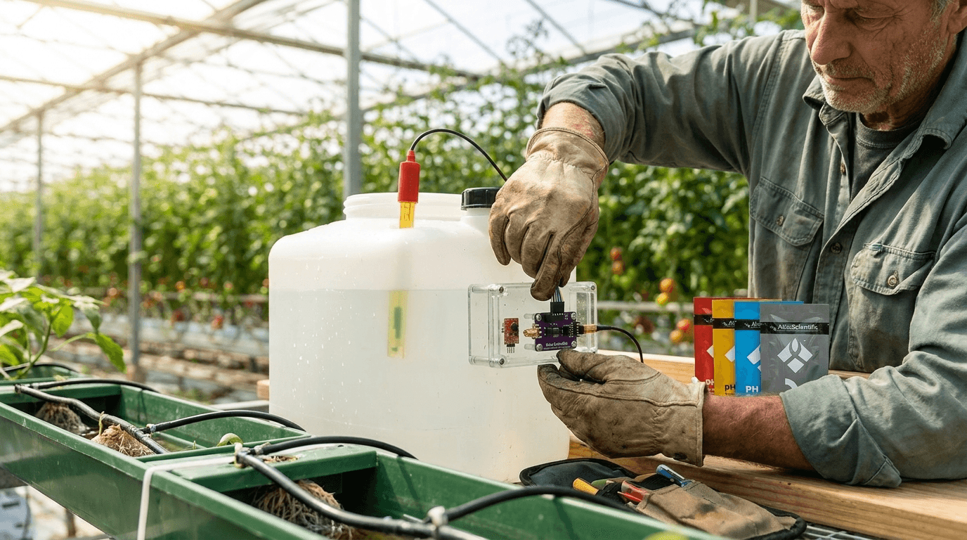 Vestavný hydroponický pH měřič EZO-PH