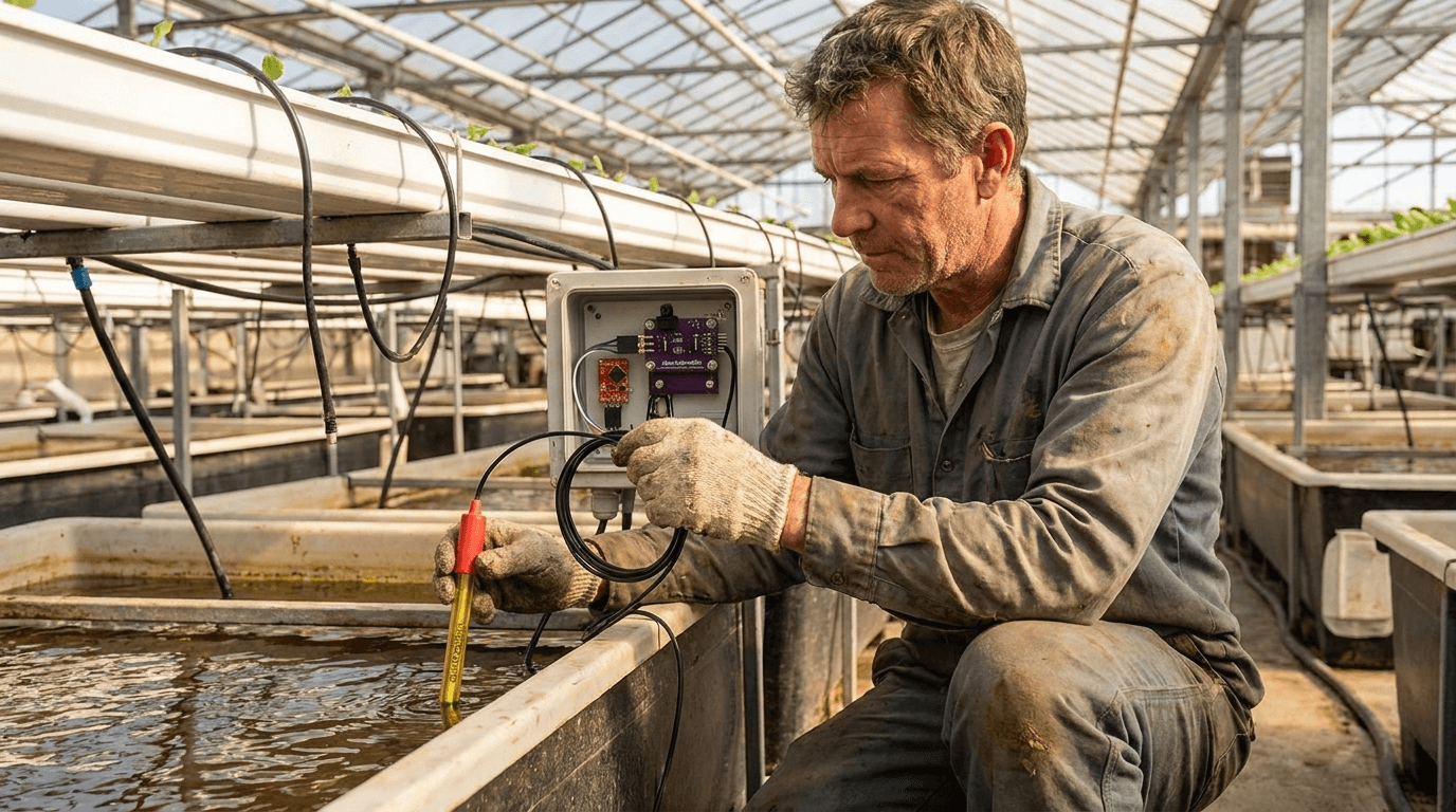 Vestavný hydroponický pH měřič EZO-PH