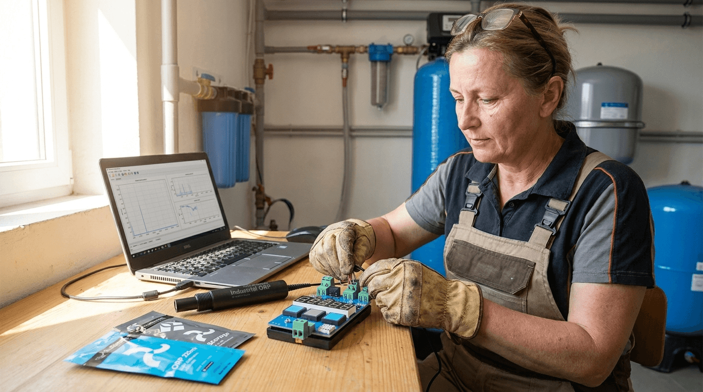Průmyslový ORP měřič pro PLC a SCADA